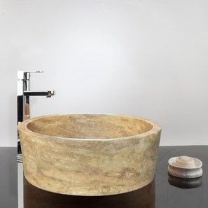Bathroom Sink Matia Yellow Travertine RS-12 