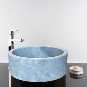 Bathroom Sink Mati Cloudy Grey Marble RS-22