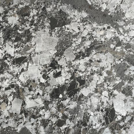 Breccia Black Hydro Marble Slab 2 cm