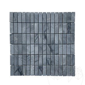 Mosaic Snake Blue Marble Brushed 1.5 x 4.8 cm 