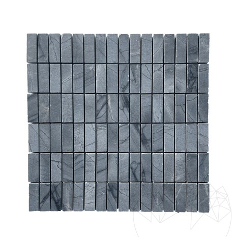 Mosaic Snake Blue Marble Brushed 1.5 x 4.8 cm 