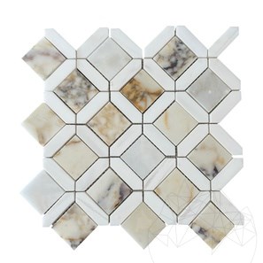 Mosaic Eclipse Arabescato Marble & White Dolomite 