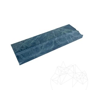 Teos Green Marble M10 Moulding, 10 x 30.5 x 2 cm