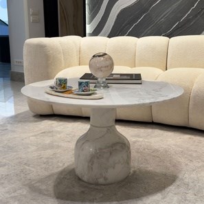 Volakas Marble Moon Coffee Table