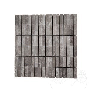Crema di Bergamo Polished Marble Mosaic, 1.5 x 5 cm