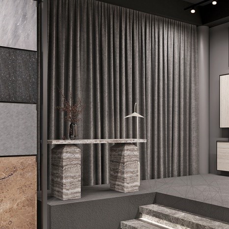 Console Table Alexandro Silver Travertine 