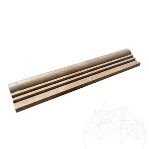 Noce Travertine M7 Moulding 2.5 x 6 x 30.5 cm