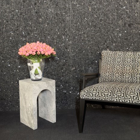 Tundra Grey Marble Archy Side Table 