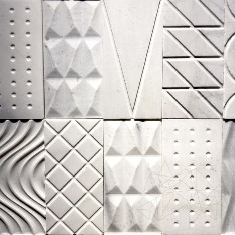 Geometric Shapes New York Marble, 15 x 30 cm 