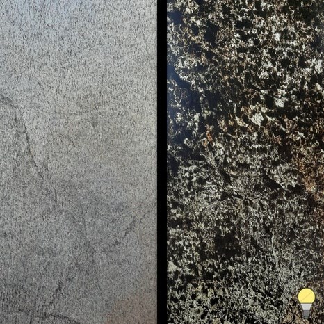 Translucent Flexible Slate SKIN 2mm - Silver Shine Gold, 122x61 cm | Ambient Lighting, Indoor & Outdoor
