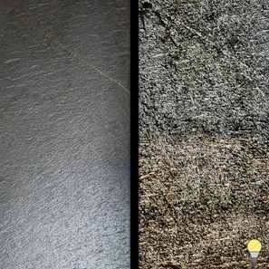 Translucent Flexible Slate SKIN 2mm - Black Star Gold, 185 x 61 cm | Ambient Lighting, Indoor & Outdoor