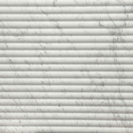 Fluted Marble Volakas Wave, 2 cm