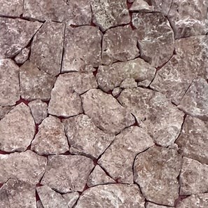 Exterior Stone Cladding Travertine Rock Face Opium Red