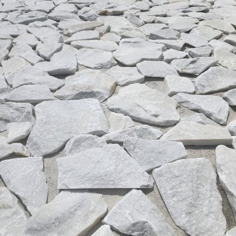 Exterior Stone Cladding Marble Rock Face White