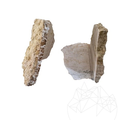 Exterior Stone Cladding Travertine Rock Face Scabas (Corner)