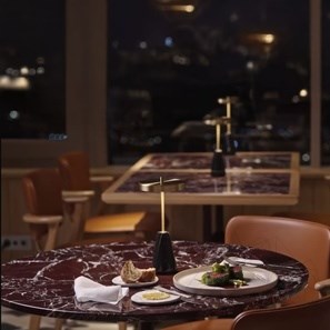 Round Table Top Ø900mm x 20mm Polished Cherry Levanto Marble