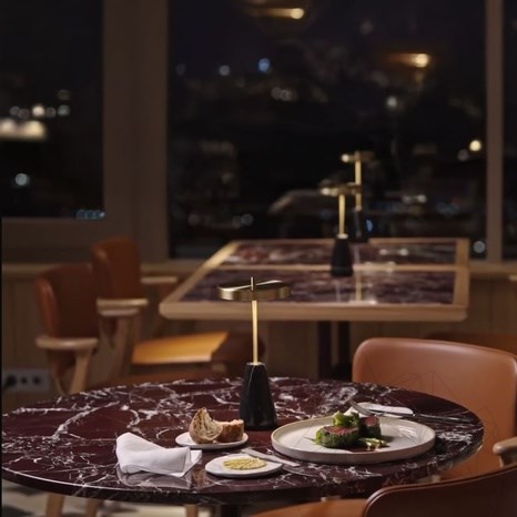 Round Table Top Ø900mm x 20mm Polished Cherry Levanto Marble