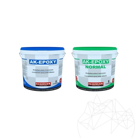 ISOMAT AK-Epoxy Normal – Two-component epoxy adhesive for marble, granite, and ceramic tiles, extreme resistance, 20 L