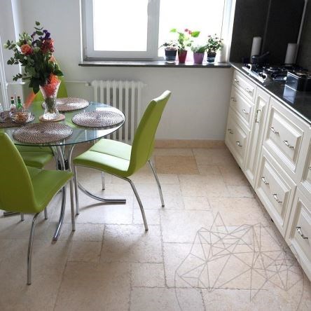 Sunny Dream Brushed & Chiseled Edge Limestone French Pattern Set 1.5 cm
