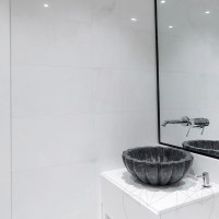 Thassos Polished & Bevelled Edge Marble, 61 x 30.5 x 1 cm - Economy