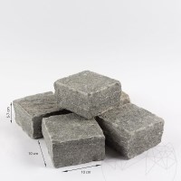 Kavala Riven Slate Cobblestone, 10 x 10 x 5-8 cm (1 ton = 6-7 sqm)
