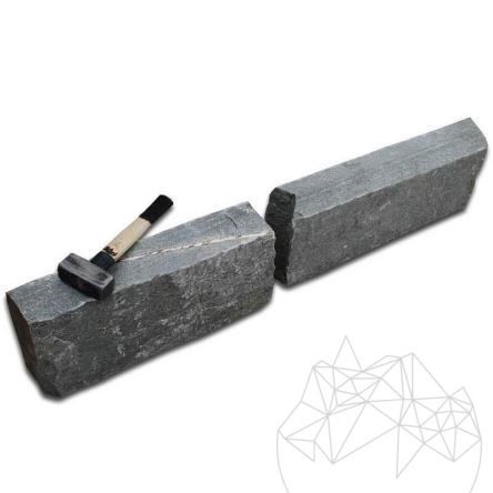 Kavala Splitface Slate Kerbstone, 8-10 cm x 20 cm x FL