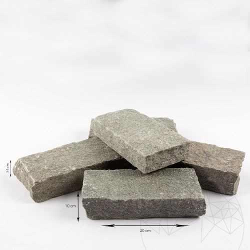 Kavala Riven Slate Cobblestone, 20 x 10 x 3-5 cm