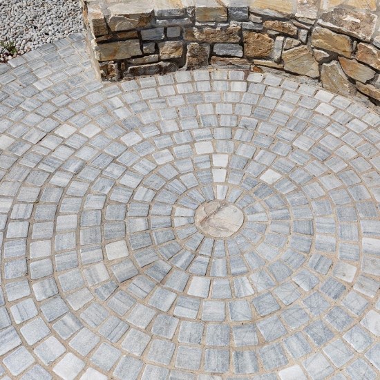Kavala Tumbled Marble Cobblestone, 10 x 10 x 4-5 cm