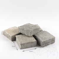 Kavala Riven Slate Cobblestone, 15 x 15 x 3-5 cm