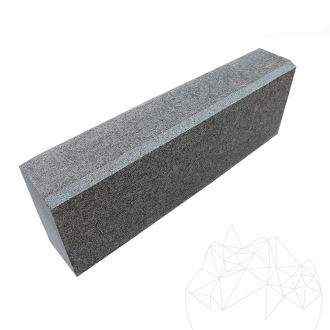 Anthracite Granite Kerbstone, 10 x 15 x 50 cm (chamfer 1L - 2 cm)