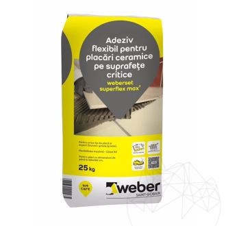Weber Set Superflex Max² 25 Kg - Floor & wall grey profesional adhesive