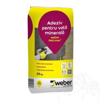 Weber P40 Max² 25 Kg - Polystyrene insulating systems adhesive