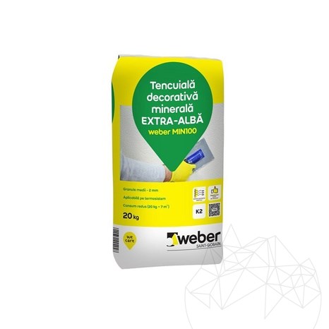 Weber MIN 100 20 Kg - Decorative mineral plaster