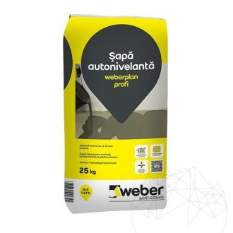 Weber Plan Profi 25 Kg - Self leveling profesional floor compound with reinforcing fibers