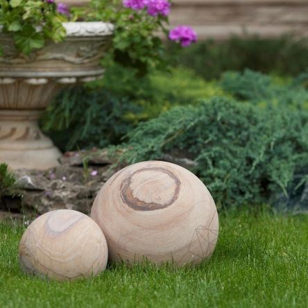 Rainbow Sandstone Decorative Sphere 20 cm