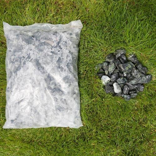 Green Marble Pebbles 2-4 cm Bag 20 Kg