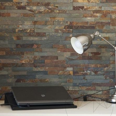 Multi Slate Wall Cladding Panel, 15 x 60 cm