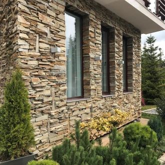 Slate Homa 3D Strips | Decorative Stone for Vertical Cladding, Exterior-Interior (10-12/pallet)