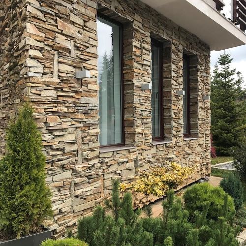 Slate Homa 3D Strips | Decorative Stone for Vertical Cladding, Exterior-Interior (10-12/pallet)
