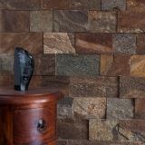 Slate Rusty Brown Natur, 10 cm x LL | Decorative Stone - Vertical Tiles, Outdoor-Indoor