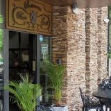 Slate Rusty Brown 3D Strips | Decorative Stone for Vertical Cladding, Exterior-Interior (10-12/pallet)
