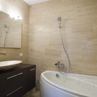 Classic Wave Cut Honed Travertine, 61 x 30.5 x 1.2 cm