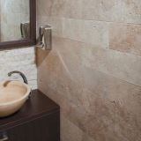Classic Cross Cut Brushed Travertine, 10 x 30.5 x 1 cm