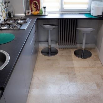 Classic Cross Cut PREMIUM Honed Travertine Plank Set 1.2 cm