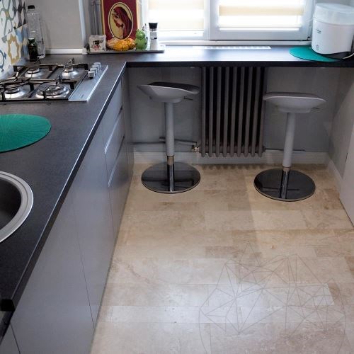 Classic Cross Cut PREMIUM Honed Travertine Plank Set 1.2 cm