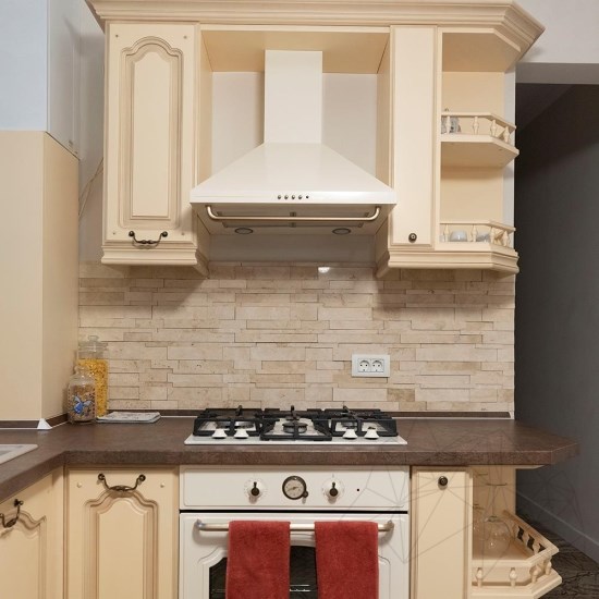 Classic Polished Travertine 3D Wall Mosaic
