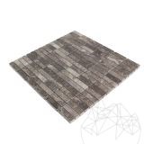 Dark Emperador Polished Marble Mosaic, 4.8 x 1.5 cm