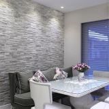 Tundra Grey Polished Marble 3D Wall Mosaic