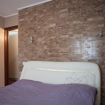 Latte Polished Travertine 3D Wall Mosaic