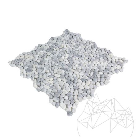 Small Ice Tumbled Pebbles Mosaic